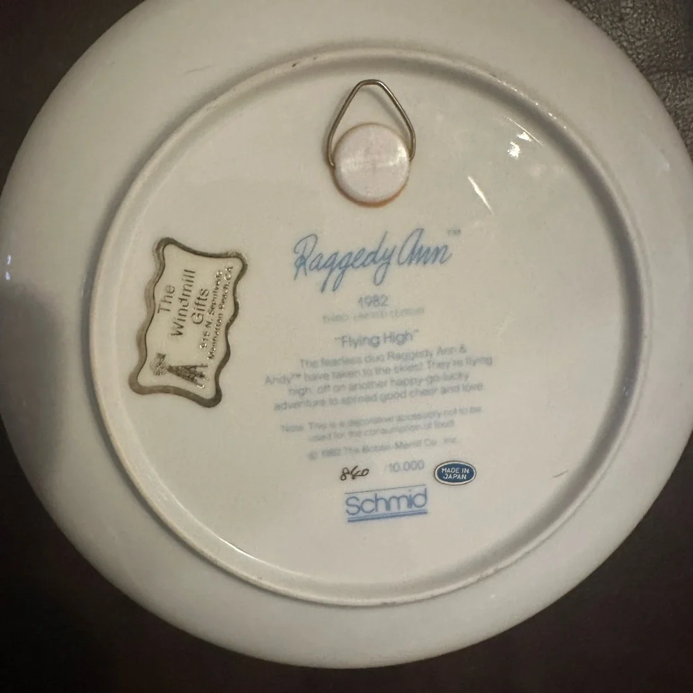 Raggedy Ann & Andy Plate